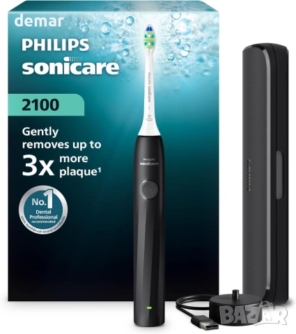 Електрическа четка за зъби Philips Sonicare серия 2000, черна, HX4023/02
