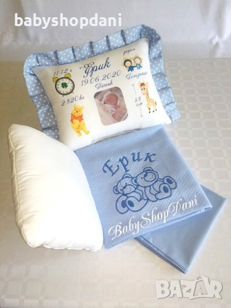 КОМПЛЕКТ за КОЛИЧКА персонализиран Бродерия Сублимация вкл снимка, снимка 18 - Спално бельо и завивки - 23591301