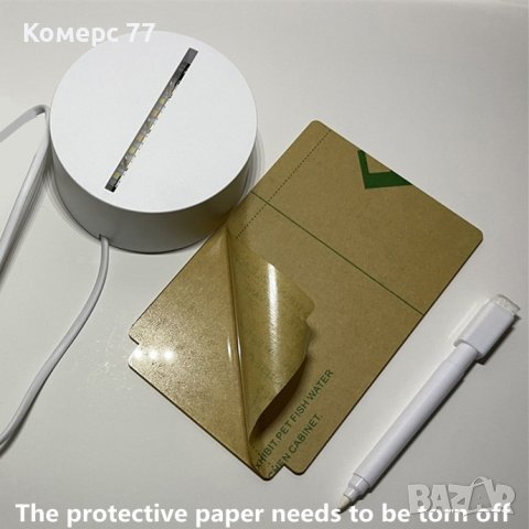 Творческа светодиодна нощна лампа с писалка, USB табло за съобщения., снимка 3 - Настолни лампи - 40664439