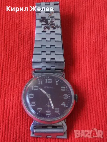 ПОБЕДА СДЕЛАНО в СССР Стар РУСКИ МЪЖКИ МЕХАНИЧЕН ЧАСОВНИК НЕРЪЖДАЕМА СТОМАНА ВЕРИЖКА РАБОТЕЩ 35304, снимка 14 - Антикварни и старинни предмети - 39887804