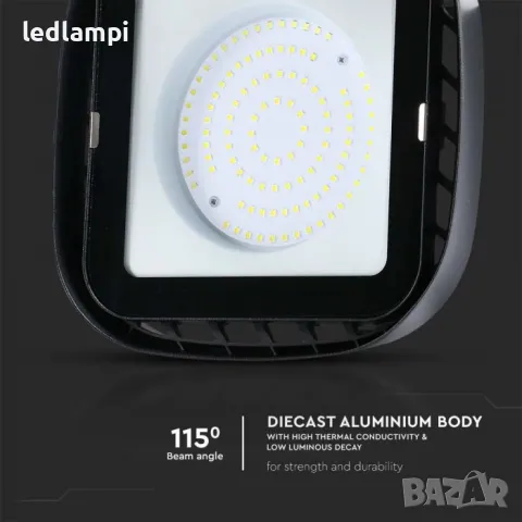 LED Индустриална Камбана 100W IP65 8700Lm, снимка 5 - Лед осветление - 47666571