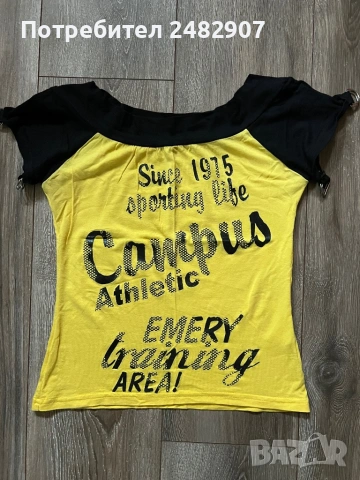 Дамска блуза с къс ръкав, снимка 2 - Тениски - 53653469