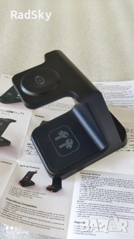 Ново безжично smart зарядно поставка стойка USB type C qi , снимка 2 - Безжични зарядни - 52244806