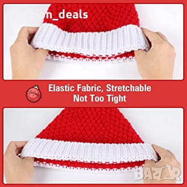 Нова коледна шапка дебела плетена унисекс за възрастни парти коледа, снимка 3 - Шапки - 35998987