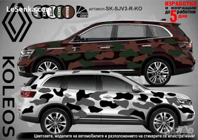 Renault Austral SK-SJV3-R-AU Кaмуфлаж Офроуд Джип Пикап Лодка Camouflage Off-Road стикери, снимка 5 - Аксесоари и консумативи - 47917860