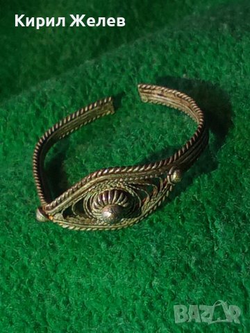 19 ВЕК ВЪЗРОЖДЕНСКИ СРЕБЪРЕН ФИЛИГРАНЕН РЕГУЛИРУЕМ ПРЪСТЕН РЪЧНА МАЙСТОРСКА ЕТНО ИЗРАБОТКА 28778