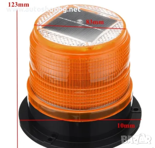 Сигнална лампа маяк 218 / 8 диода - соларна, снимка 2 - Аксесоари и консумативи - 47332134