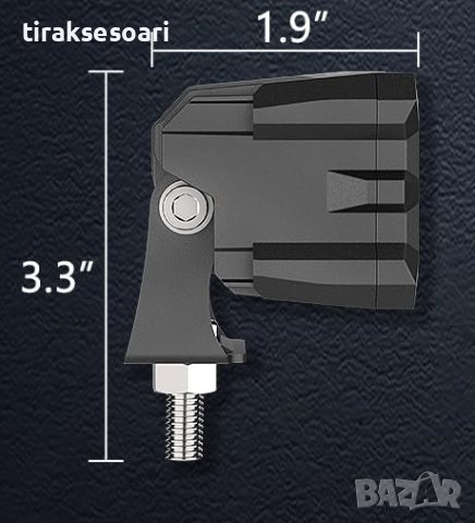 15.5 cm 7D Диоден Прожектор Халоген Лед Бар 120W Комбиниранa Бяла и Жълта светлина, снимка 3 - Аксесоари и консумативи - 42136391