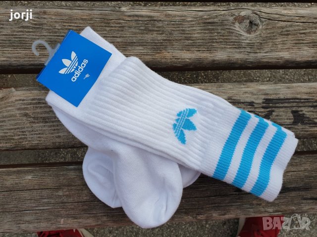 Оригинални спортни дълги чорапи Adidas Originals 42-46 номер, снимка 3 - Спортни дрехи, екипи - 35880421