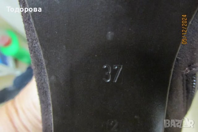 ботуши велурени, снимка 7 - Дамски ботуши - 48236483