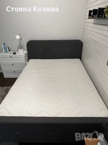 Легло спалня Юск/Jysk за матрак 140/200 с подматрачна рамка, снимка 2 - Спални и легла - 52144455