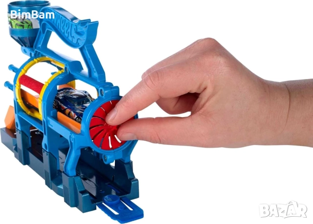  Писта с количка Hot Wheels  CITY Turbo Jet Car Wash Playset - автомивка, снимка 5 - Коли, камиони, мотори, писти - 52597647