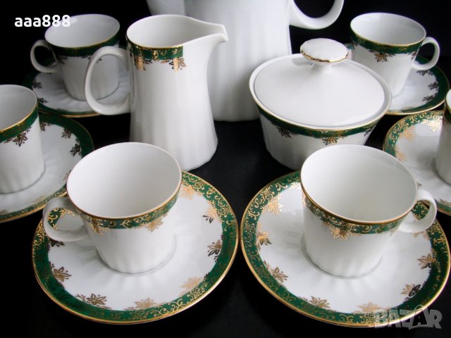 Луксозен сервиз за кафе EPIAG D.F.  Карловарски порцелан Бохемия, снимка 2 - Сервизи - 35811907