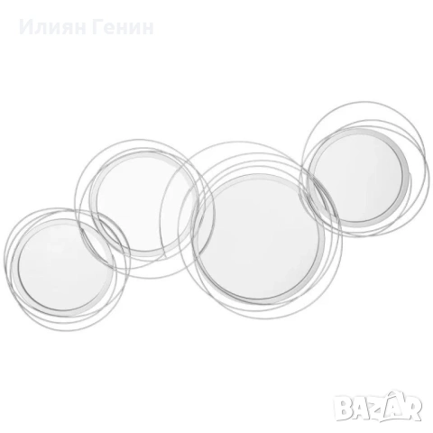 Комплект огледала HOMCOM за стенна декорация