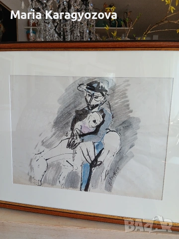 Картина на Юрий Буков, оригинал, подписана, рамкирана