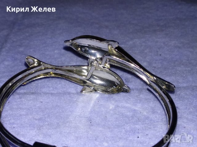 СРЕБРИСТА ХРОМИРАНА СТОМАНЕНА ХИГУРАЛНА АРТ ГРИВНА с ДЕЛФИНЧЕТА 26580, снимка 6 - Гривни - 41266467