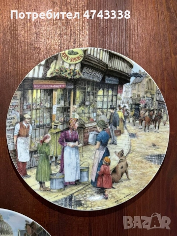 Лимитирана серия порцеланови английски чинии Davenport Pottery , снимка 3 - Антикварни и старинни предмети - 53563788