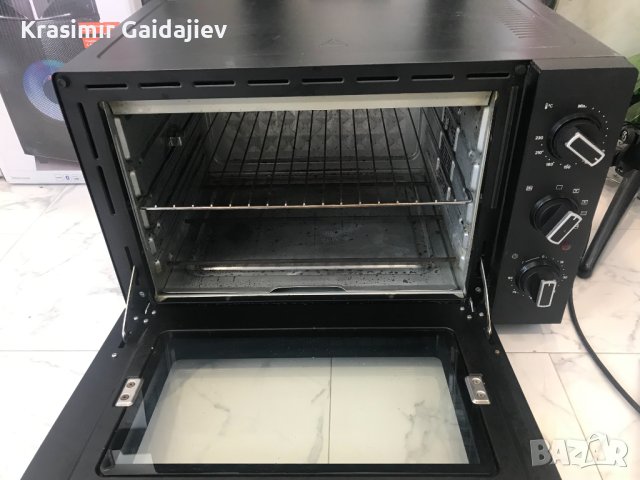 TAURUS - Грил фурна 60л 2000w черна , снимка 3 - Печки, фурни - 40480707