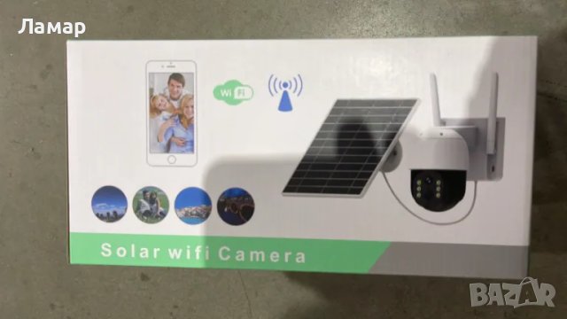 Соларна безжична въртяща се камера WIFI 8MP проследяване осветяване