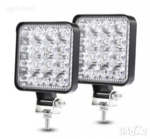 Комплект фарове LED 48 Вата - за трактори и машини