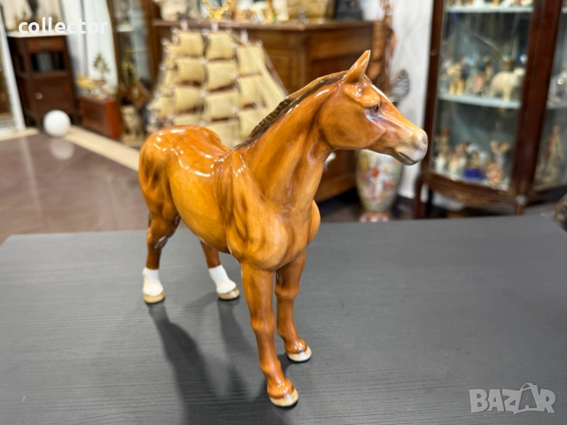 Стар порцеланова фигура на кон от Max Roesler. №7900, снимка 6 - Колекции - 53663254