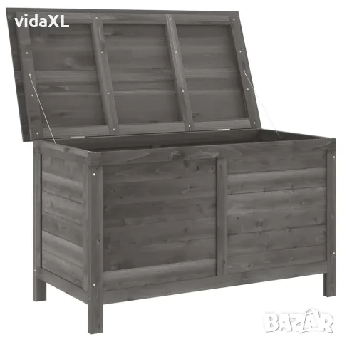 vidaXL Градинска ракла антрацит 99x49,5x58,5 см чам масив, снимка 3 - Ракли - 56147371