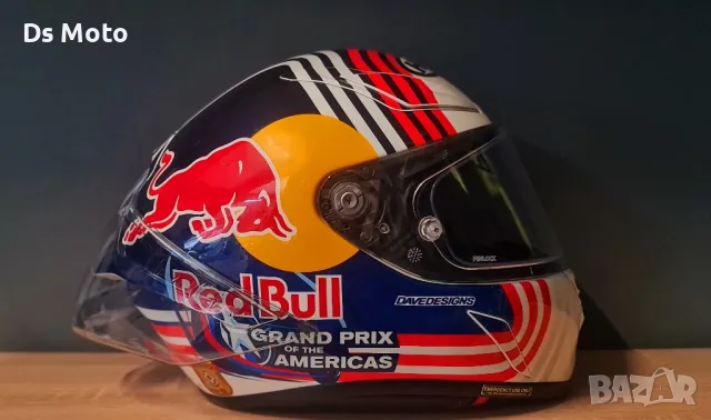 HJC RPHA 1 Red Bull Austin FIM, снимка 4 - Аксесоари и консумативи - 50337233