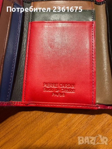 Дамско портмоне Pierre Cardin от естествена кожа, снимка 5 - Портфейли, портмонета - 53482413