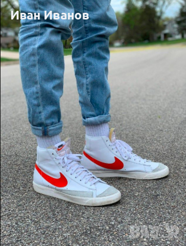 Оригинални кецове / маратонки  Nike Blazer Mid ’77  номер 43,5-44  , снимка 3 - Кецове - 36130262