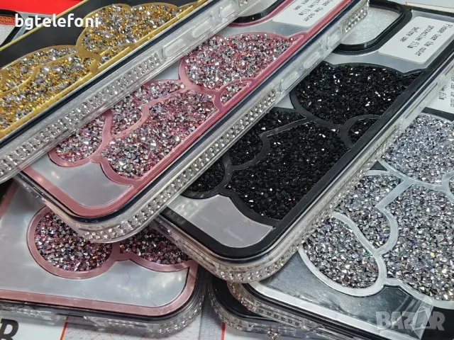 iPhone 16,16 Pro,16 Pro Max луксозни блестящи гърбове Teddy Bear