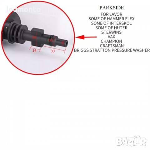 Висококачествена дюза за пяна за Parkside , преобразувател за пяна Парксайд, снимка 7 - Индустриална техника - 39391880
