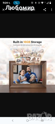 Цифрова фоторамка WiFi 10-инчова цифрова фоторамка, IPS HD сензорен екран, интелигентна , снимка 6 - Други стоки за дома - 53411463