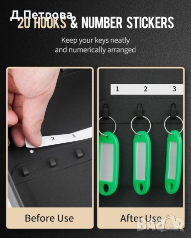 Метална кутия за ключове с код, снимка 3 - Други стоки за дома - 53689637