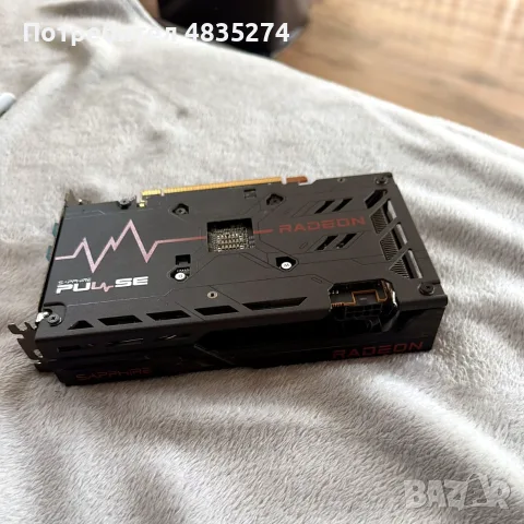 RX 6600 8GB Sapphire Pulse – тиха и икономична, тествана, снимка 3 - Видеокарти - 56340186