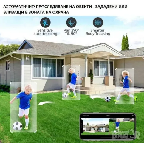 ТОП ЦЕНА ICSee Двойна камера Безжична WI-FI camera 8 X ZOOM, снимка 3 - Камери - 48349313