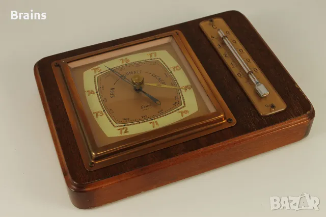 Стар Немски Барометър Термометър LUFFT GENIA 1960's, снимка 9 - Антикварни и старинни предмети - 49815173