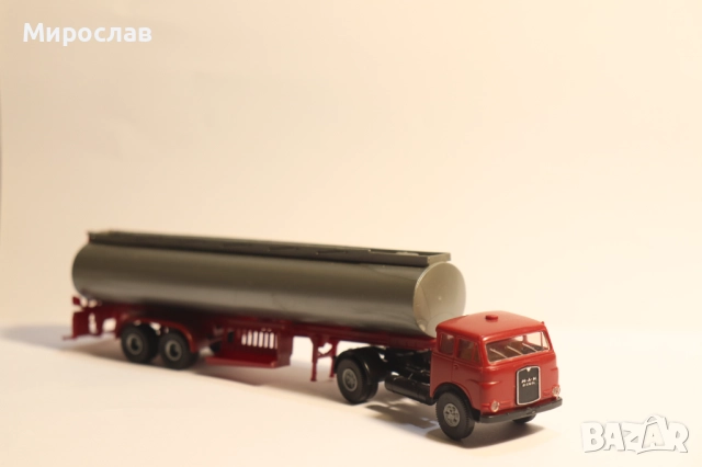 BREKINA ?? H0 1/87 MAN ЦИСТЕРНА КАМИОН МОДЕЛ КОЛИЧКА, снимка 3 - Колекции - 52528911