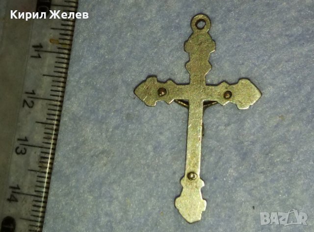 ПОСРЕБРЕНО НАГРЪДНО РАЗПЯТИЕ КРЪСТ от БЛАГОРОДНА НЕРЪЖДАЕМА СТОМАНА РЪЧНА МАЙСТОРСКА ИЗРАБОТКА 40007, снимка 7 - Антикварни и старинни предмети - 42473494