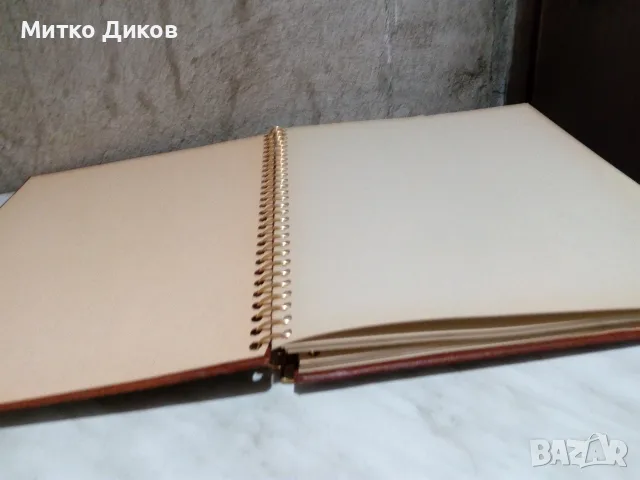 Папка дебела естествена кожа скицник с рисунка от соца 27х33см  и малка дракон 233х165мм, снимка 7 - Ученически пособия, канцеларски материали - 55953940