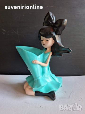 декоративна статуетка момиче вазичка за изкуствено цвете, снимка 5 - Статуетки - 41000396