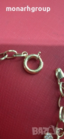 Златна гривна , снимка 3 - Гривни - 52356553