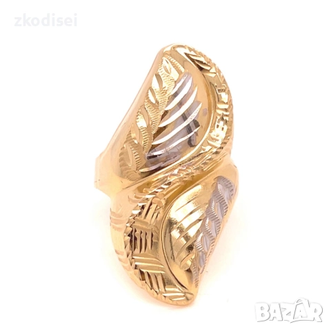 Златен дамски пръстен 3,12гр. размер:63 14кр. проба:585 модел:35623-1