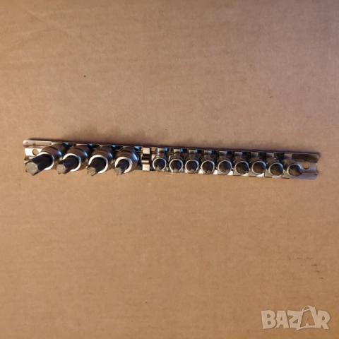 BRITOOL ENGLAND 13броя 1/4 и 3/8 качествени вложки торкс звезди T6-T55 , снимка 4 - Други инструменти - 52985116