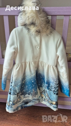 Детcко зимно пaлто c кaчулкa cъc зимнa кaртинкa зa момиче , снимка 4 - Детски якета и елеци - 52024225