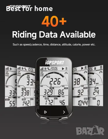GPS вело компютър IGPSPORT BSC100S, снимка 3 - Аксесоари за велосипеди - 49148579