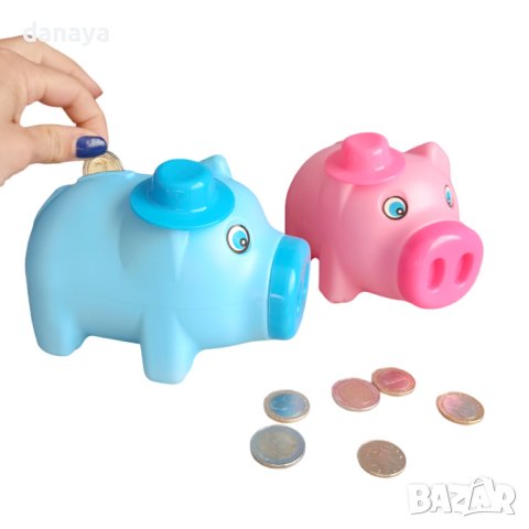 3810 Спестовна детска касичка Прасенце с шапка