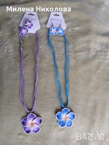 Два комплекта бижута, снимка 3 - Бижутерийни комплекти - 53608766
