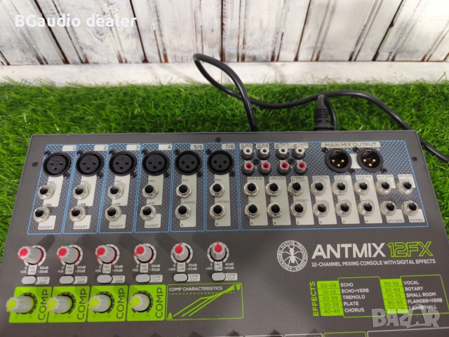 ANTMIX 12FX Миксер 12 Канален Смесителен Пулт с Ефект ANT MIX, снимка 4 - Ресийвъри, усилватели, смесителни пултове - 52002858