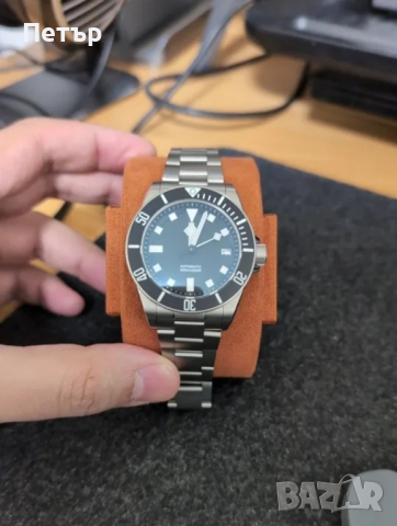 San Martin SN0121T - титаниев дайвър 300м Seiko NH35 калибър , снимка 6 - Луксозни - 44515621