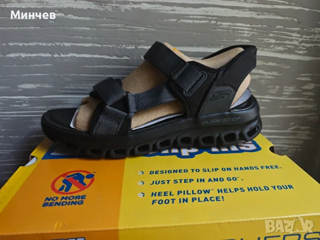 Сандали Skechers Glide Step черни 41.5 мъжки / дамски, снимка 3 - Мъжки сандали - 55734851